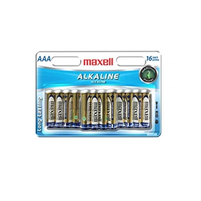 Abbildung von Maxell 723472 Ready to go langlebige und zuverlässige Alkaline Batterie AAA Zelle 16er Pack mit hoher Kompatibilität
