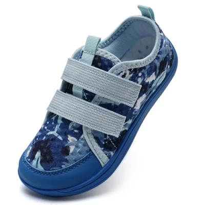 Abbildung von IceUnicorn Barfußschuhe Kinder Breite Barfussschuhe Jungen Mädchen Minimalistische Aquaschuhe Traillaufschuhe Strandschuhe(Himmelblau, 30EU Weit)