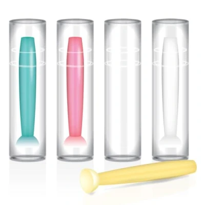 Abbildung von JB White Kontaktlinsenbehälter 4er Set Kontaktlinsensauger für harte Linsen, Linsensauger, 4x Sauger Jahreslinsen, Ortho K Kontaktlinsen