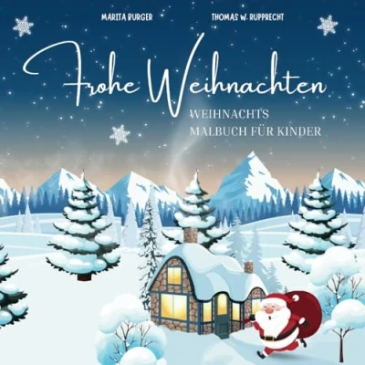 Abbildung von Zauberhafte Weihnachten Malbuch für Kinder Weihnachtsmalbuch Mädchen und Jungen im Alter von 4 10 Jahren