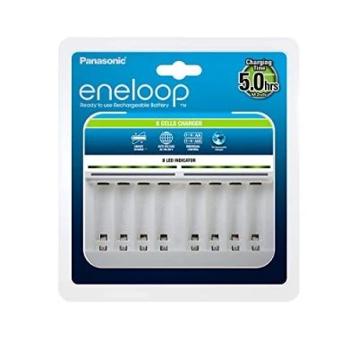 Abbildung von Panasonic eneloop BQ CC63E Batterieladegerät 8 x Batterien laden 1,5 A