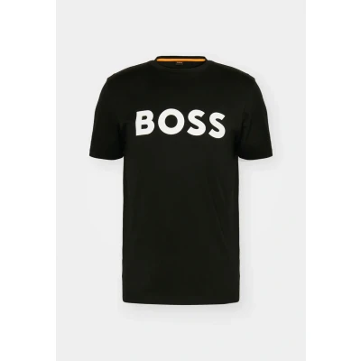 Abbildung von BOSS Thinking Tshirt print, Herren, Größe: XL, Black