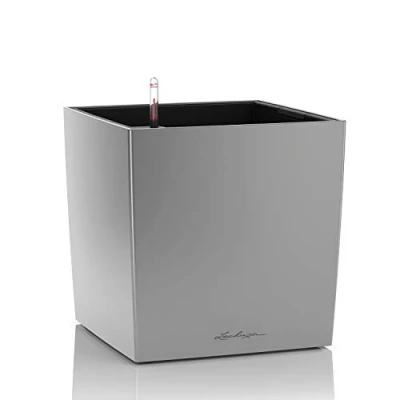 Abbildung von LECHUZA CUBE Premium 50 silber metallic 16568