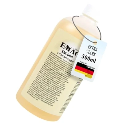 Abbildung von EMAG Extremreiniger EM 900 I Spezieller Ultraschallreiniger für Aluminium &amp; Metalle Entfernt Bitumen, Schwere Fette, Rohöl, Fett, Ruß uvm. 500ml