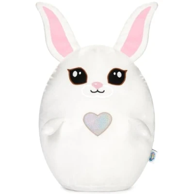 Abbildung von SQUISHBRUBIES Hazel der Hase 35 cm Kuscheltier Superweiches Plüsch Stofftier Plüschtier zum Kuscheln, Verschenken und Sammeln Weiß