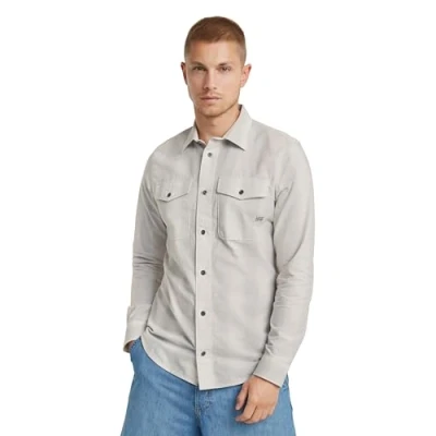 Abbildung von G Star Hemd, Herren, Größe: Large, Grey alloy shadow stripe