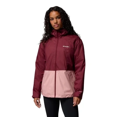 Abbildung von Columbia Damen Inner Limits 3 Jacke, wasserdichte Regenjacke, Rich Wine, Eraser Pink, XXL