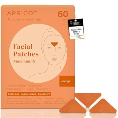Abbildung von APRICOT “it’s a skin vestment“ Zornesfalten Pflaster I Facial Patches zur Minderung von Zornesfalten, mit Niacinamid Anti Falten 100 Stck. Wrinkle Faltenpflaster