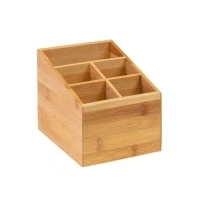 Abbildung von Westmark Küchen Organizer/Tischbutler, 5 Fächer, Maße: 13 x 13,5 16 cm, Bambus, Tapas + Friends, Hellbraun, 69842270