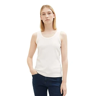 Abbildung von TOM Tailor MIT Struktur Top, Damen, Größe: XL, Whisper white