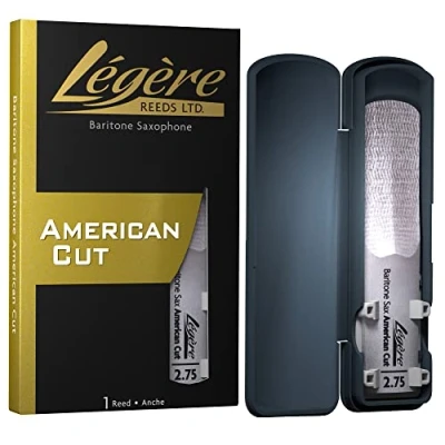 Abbildung von Légère Reeds Baritonsaxophonblatt, American Cut, Blattstärke 2.75 (BSA2.75) Hochwertiges synthetisches Holzblasrohr