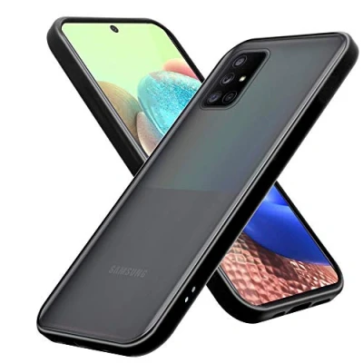 Abbildung von Cadorabo Hülle kompatibel mit Samsung Galaxy A71 4G Schutzhülle TPU Silikon Case Hybrid Matt Design Anti Rutsch Slim Kratzfest Weiche Gummi Rundumschutz für in Transparent