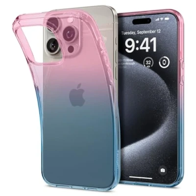 Abbildung von Spigen Liquid Crystal Hülle Kompatibel mit iPhone 15 Pro Gradation Pink