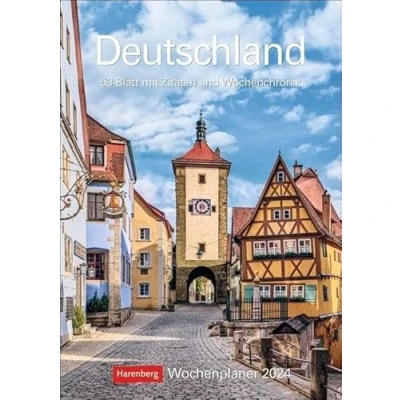 Abbildung von Deutschland Wochenplaner 2024. Landschafts Wandkalender zum Eintragen mit 53 atemberaubenden Fotografien der schönsten Plätze Deutschlands. ... Wand: Blatt Zitaten und Wochenchronik
