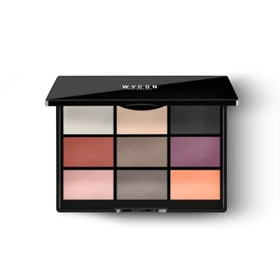 Abbildung von WYCON Cosmetics QUICK Palette EYESHADOW Satin Lidschatten mit Effekt, Palette, mattes Make up, 12 Farbtöne