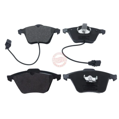 Abbildung von MASTER SPORT 13046072012N SET MS Bremsbelagsatz Vorderachse inkl. Verschleißwarnkontakt mit Anti Quietsch Blech AUDI: A6 C6 Allroad, A8 D3