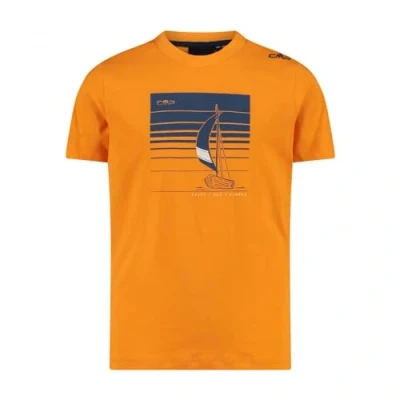 Abbildung von CMP Unisex Kinder Jersey T Shirt, Flame bluesteel, 98 cm
