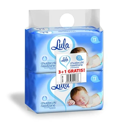 Abbildung von LULA Feuchttücher mit PANTENOLEM 72pcs 3pcs + 1pcs gratis