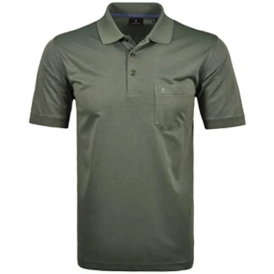Abbildung von RAGMAN Herren Kurzarm Softknit Poloshirt Medium, Tuerkis/gruen 341