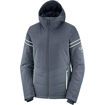 Abbildung von Salomon Damen EDGE Ski Pant, Grau (Ebony), L/R