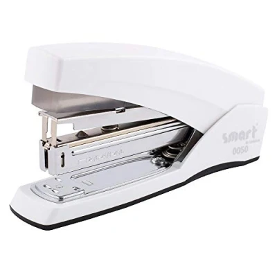 Abbildung von smart by Leviatan 0050 Less Effort Heftgerät 60 Prozent Reduzierter Kraftaufwand Hochwertiges Ergonomisches Gehäuse (Typ 26/6 &amp; Typ 24/6, 24/8mm Heftklammer) 50 Blatt