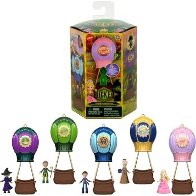 Abbildung von Mattel Universal Pictures Wicked Ozian Ballon Überraschung Spielzeugset mit Kleiner Überraschungspuppe, Heißluftballon und Zubehör (Stile können abweichen), JFM15