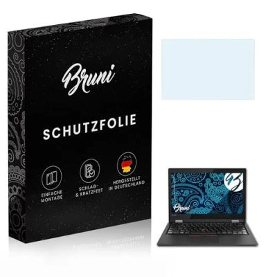 Abbildung von Bruni Schutzfolie kompatibel mit Lenovo ThinkPad L380 Yoga Folie, glasklare Displayschutzfolie (2X)