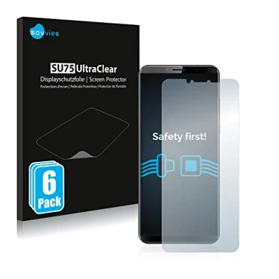 Abbildung von Savvies 6 Stück Schutzfolie für Cubot X19 Displayschutz Folie Ultra Transparent