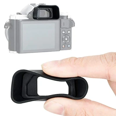 Abbildung von JJC KIWIFOTOS Ergonomische Lange Kamera Augenmuschel für Olympus E M5 Mark III/E M10 II/E II, Augenstück Sucher ersetzt EP 16 15, weiches Silikon, 47 x 25 19 mm