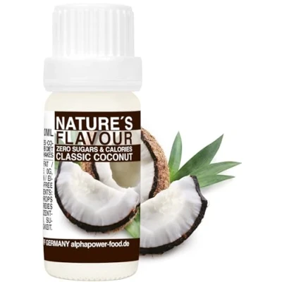 Abbildung von Flavour Drops Zuckerfrei KOKOS, 100% natürliches liquid Lebensmittel Aroma I Backaroma, Quark und Shake Geschmack zum Tropfen, füssig Flavdrops