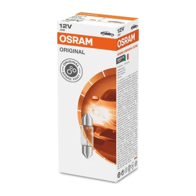 Abbildung von OSRAM ORIGINAL LINE 6428 Glühlampe, Innenraumleuchte Sockelglühlampe 12 3 VOLKSWAGEN: TRANSPORTER 4 Bus, Polo IV Schrägheck, GOLF 3, PUCH: G modell