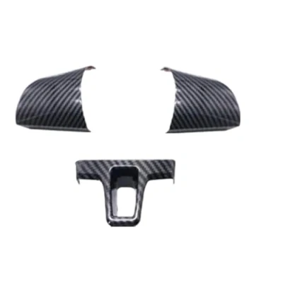 Abbildung von Interieurleisten Für Golf 6 MK6 Passat B7 Sharan Polo Jetta Tiguan Caddy Touran Auto Lenkrad Abdeckung Trim Interieur Zubehör(B 3pcs)