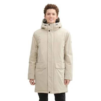 Abbildung von TOM Tailor Denim MIT Kapuze Wintermantel, Herren, Größe: XL, Cashew beige