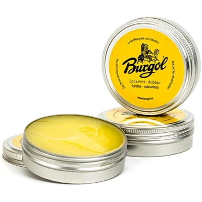 Abbildung von Schuhputzbürste Burgol Lederfett 100ml Farblos Pflege und Imprägni