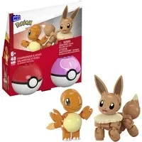 Abbildung von MEGA Konstruktions Spielset Pokémon Pokéball 2 er Pack, Evoli und Glumanda