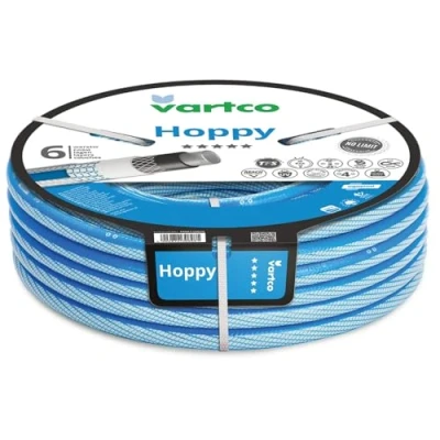 Abbildung von Vartco Hoppy 6 lagiger Gartenschlauch Wasserschlauch Anti Twist Gartenbewässerung Flexibel Flexischlauch UV beständig 36 Bar (1/2&quot; 30m)