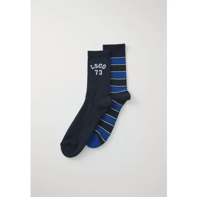 Abbildung von Levi&#039;s CUT Rugby 2 PACK Socken, Herren, Größe: 35 38, Blue combo