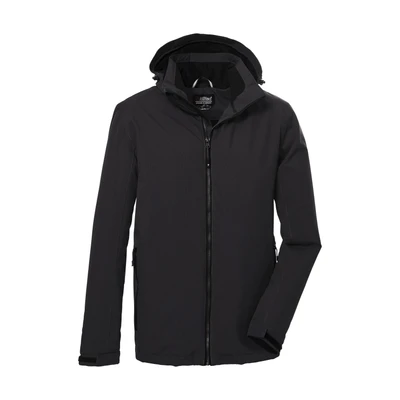 Abbildung von killtec Herren Funktionsjacke/Outdoorjacke mit abzippbarer Kapuze KOW 22 MN JCKT, dunkelanthra, L, 39705 000
