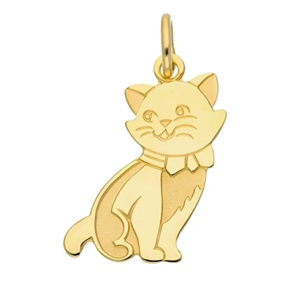 Abbildung von Adelia&#039;s Kettenanhänger 333 Gold Anhänger Katze, Goldschmuck für Damen