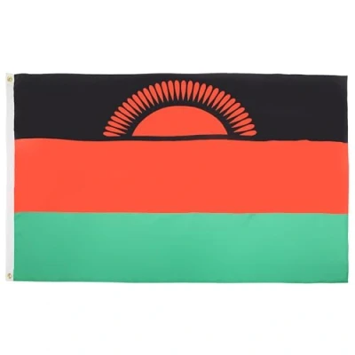 Abbildung von AZ FLAG Flagge Malawi 90x60 cm Republik Fahne 100% Polyester mit Messing Ösen 50g