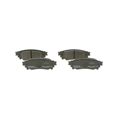 Abbildung von BOSCH 0 986 494 655 Bremsbelagsatz Low Metallic mit akustischer Verschleißwarnung Anti Quietsch Blech Feder MAZDA: MX 5 I, 2