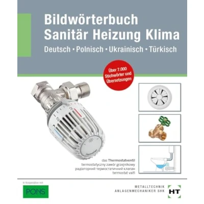 Abbildung von Bildwörterbuch Sanitär, Heizung, Klima: Deutsch Polnisch Ukrainisch Türkisch