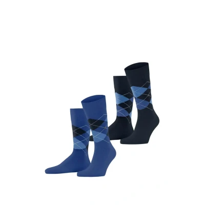 Abbildung von Burlington 2ER PACK Socken, Herren, Größe: 41 46, Dunkelblau