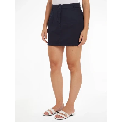 Abbildung von Tommy Hilfiger Chino Skirt Minirock, Damen, Größe: 34, Desert sky