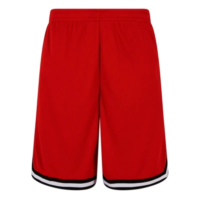 Abbildung von Urban Classics Stripes Shorts, Herren, Größe: XXL, Cityred black white