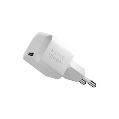 Abbildung von Native Union Schnelles GaN Ladegerät PD 30W Ultrakompaktes Power Delivery fähiges USB C Für MacBook Air, iPads, iPhones, Pixel, Galaxy und andere Typ Geräte (Weiß)