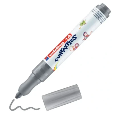 Abbildung von 10 x edding Fasermaler 14 Funtastics ca. 3mm grau