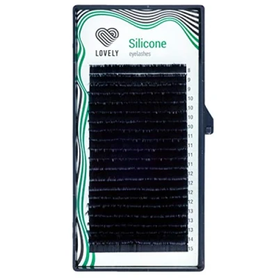 Abbildung von Wimpernverlängerung Einzelwimpern C D L Curl MIX Box 8 15mm von Lovely 20 Reihen, Stärke:0.07mm, Biegung:L Biegung
