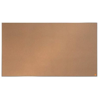 Abbildung von Nobo Widescreen Kork Notiztafel, 1220 x 690 mm, Schlanker Zielrahmen, Selbstheilende Korkoberfläche, InvisaMount Montagesystem, Impression Pro, Hellbraun, 1915416
