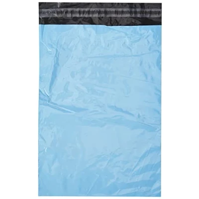 Abbildung von triplast 10 x 35,6 cm Kunststoff Versandtaschen Tasche Baby Blau (100 Stück)